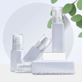 Frasco plástico branco quadrado de 30ml para cosmético ecológico